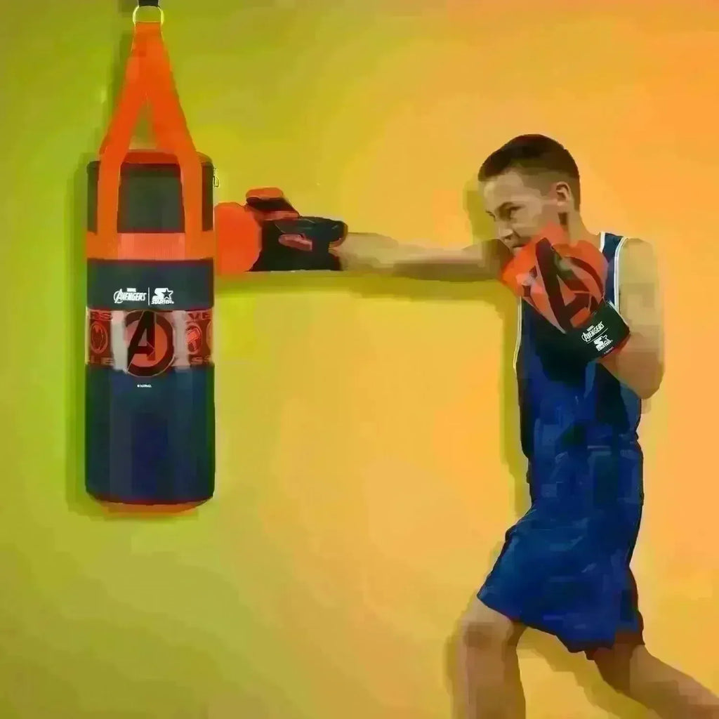 Starter Junior Avengers Boxing Set – Marvel-Themed Boxing Kit for Kids | With Gloves & Punching Bag - Naivri