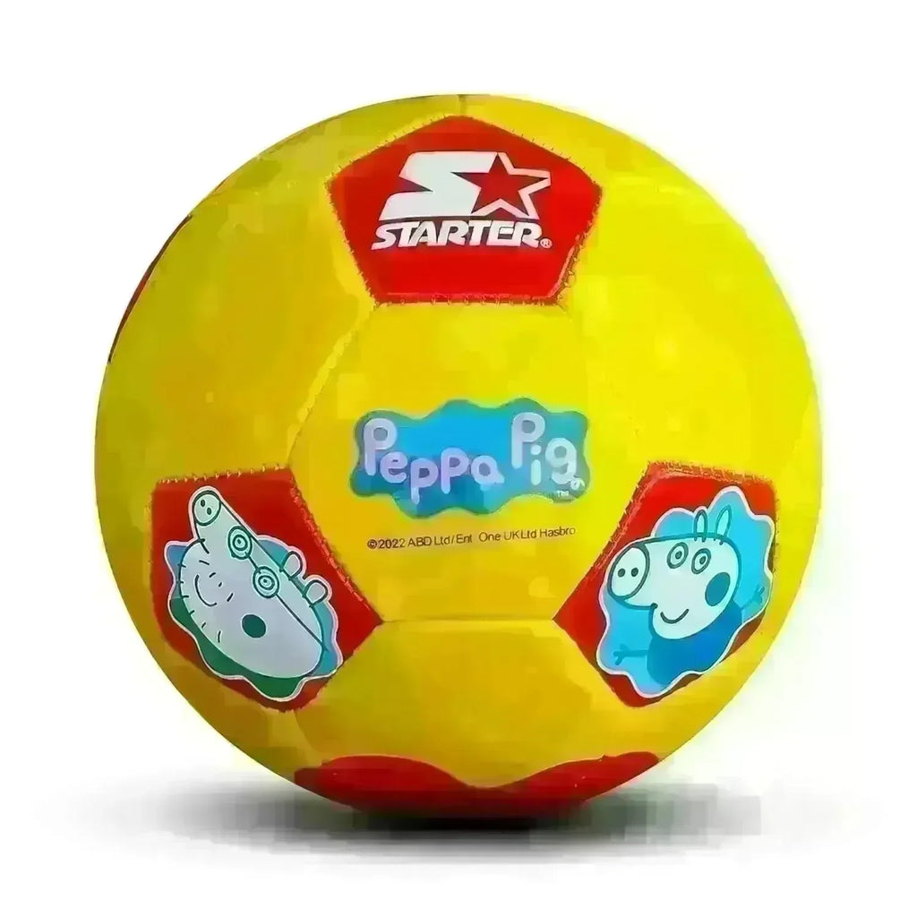 Starter Peppa Pig Football Size 3 – Yellow & Red | Durable PVC Soccer Ball for Kids - Naivri