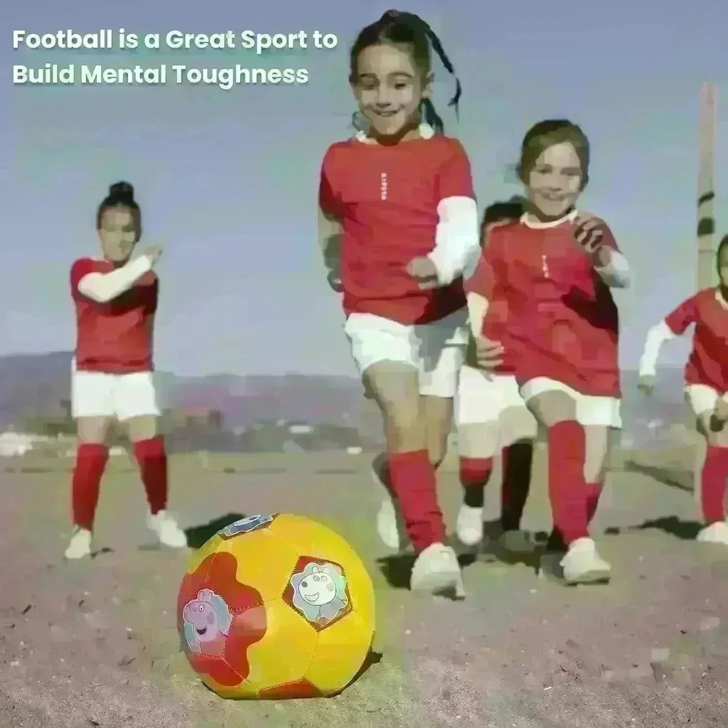 Starter Peppa Pig Football Size 3 – Yellow & Red | Durable PVC Soccer Ball for Kids - Naivri