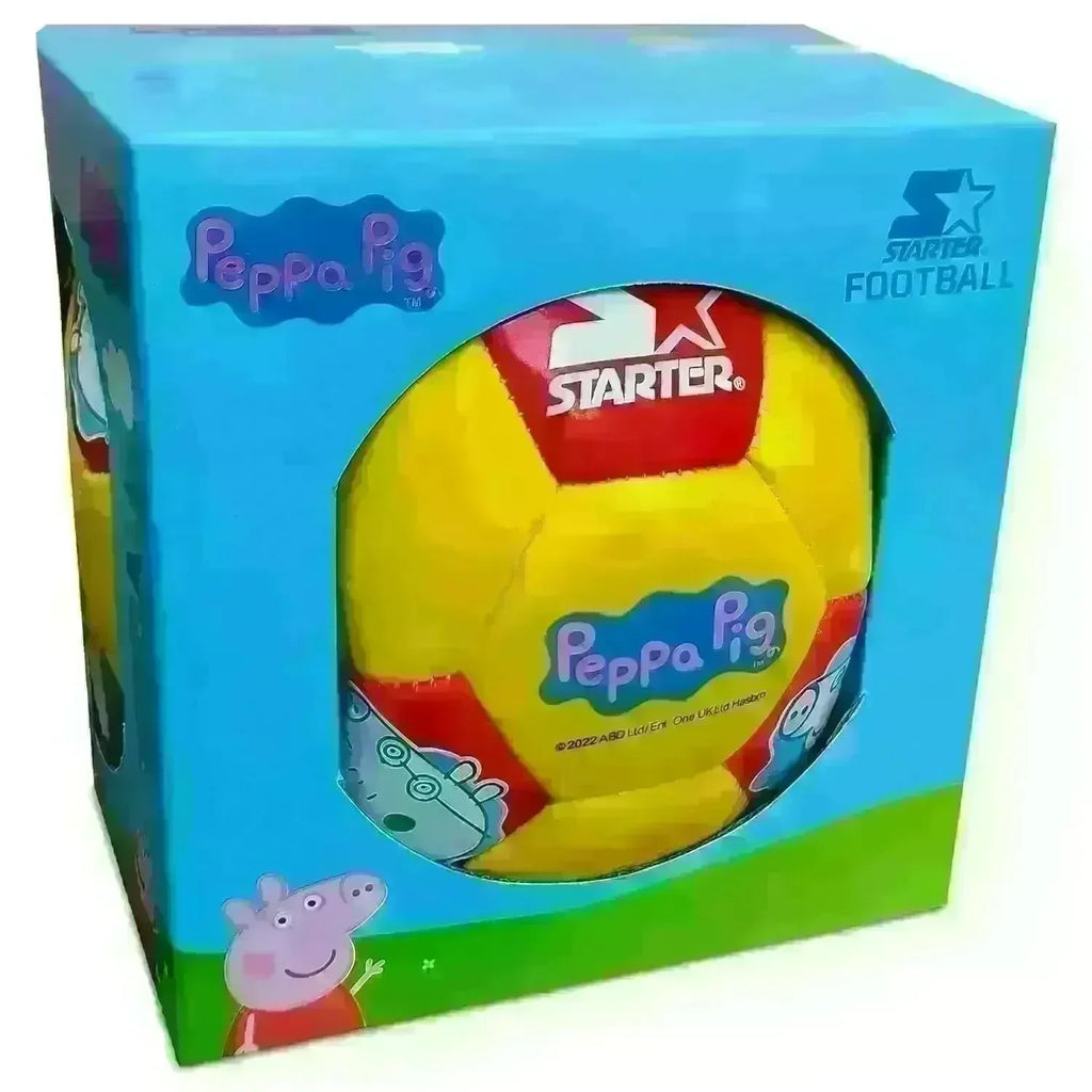 Starter Peppa Pig Football Size 3 – Yellow & Red | Durable PVC Soccer Ball for Kids - Naivri