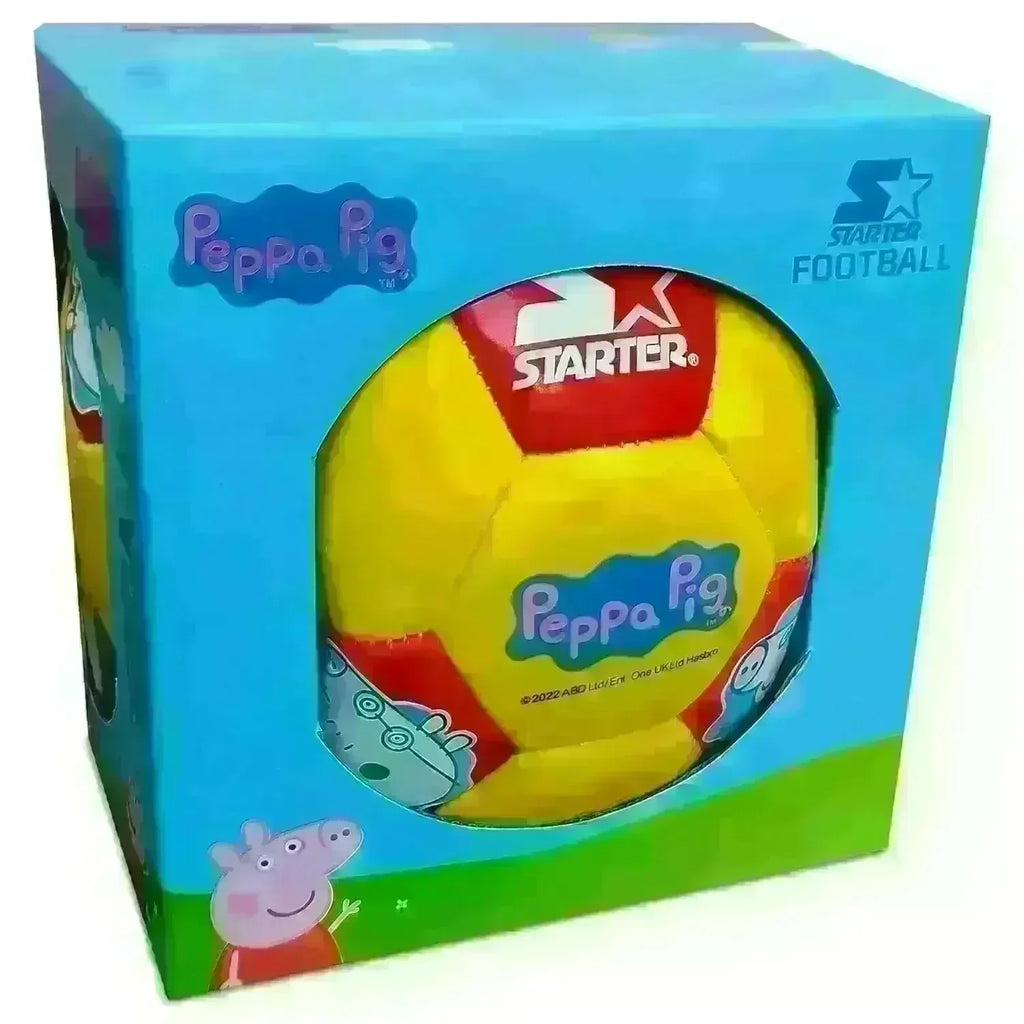 Starter Peppa Pig Football Size 3 – Yellow & Red | Durable PVC Soccer Ball for Kids - Naivri