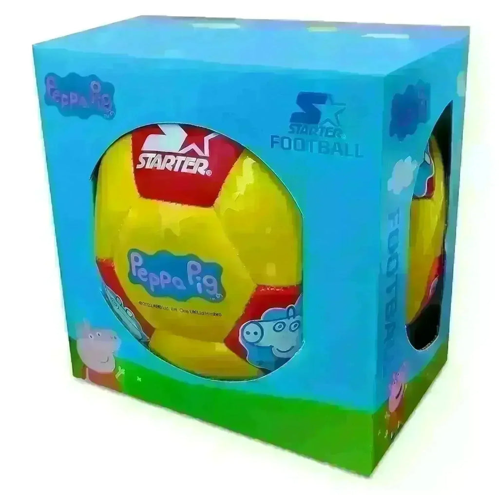 Starter Peppa Pig Football Size 3 – Yellow & Red | Durable PVC Soccer Ball for Kids - Naivri