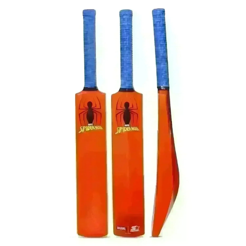 Starter Spider-Man Cricket Bat N Ball Size 4 – Outdoor Sports Set for Kids 3+ - Naivri