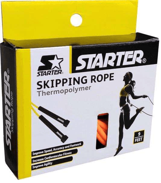 Starter Thermoplastic Skipping Rope Black - Naivri