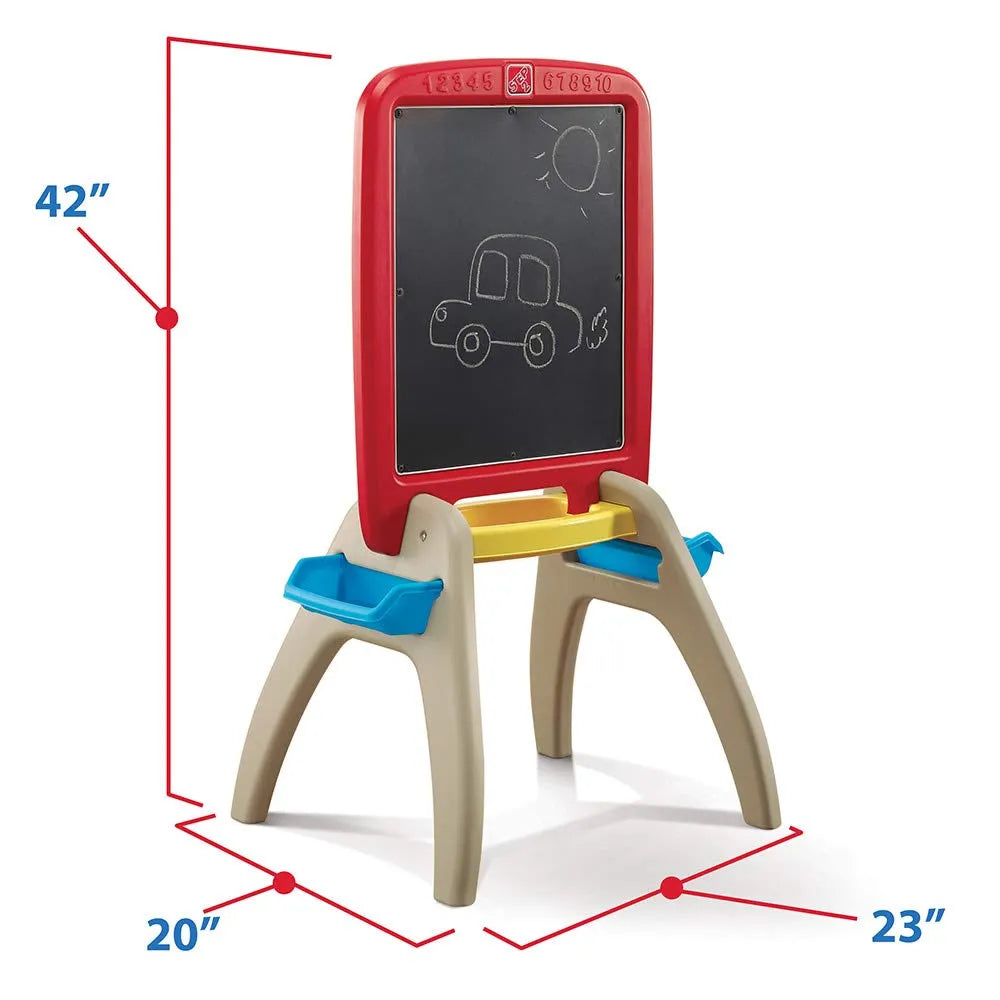 Step2 All Around Easel For Two Red - Naivri