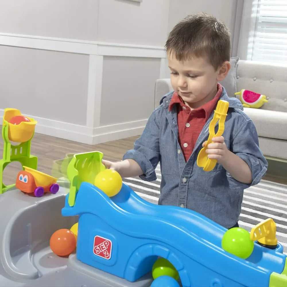 Step2 Ball Buddies Truckin’ & Rollin’ Play Table – Interactive Activity Table for Toddlers Aged 2 to 7 Years | Motor Skill & Imagination Development | USA-Made - Naivri