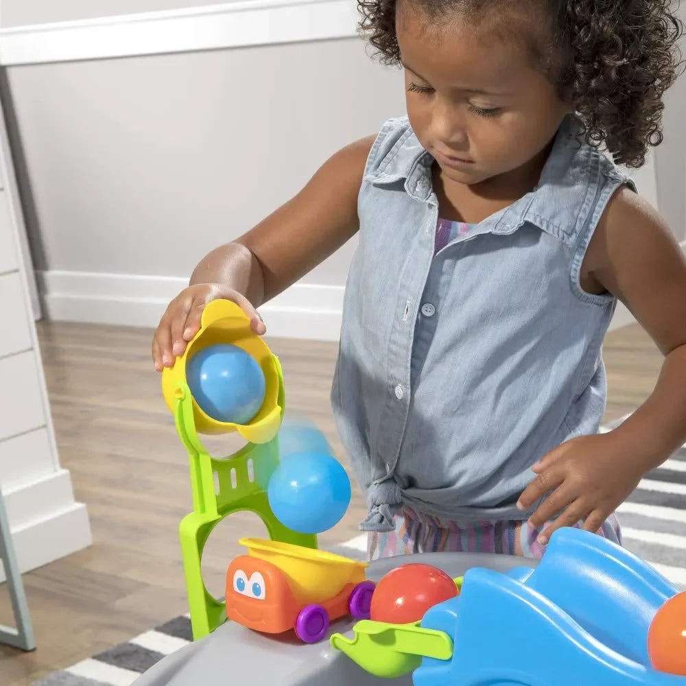 Step2 Ball Buddies Truckin’ & Rollin’ Play Table – Interactive Activity Table for Toddlers Aged 2 to 7 Years | Motor Skill & Imagination Development | USA-Made - Naivri