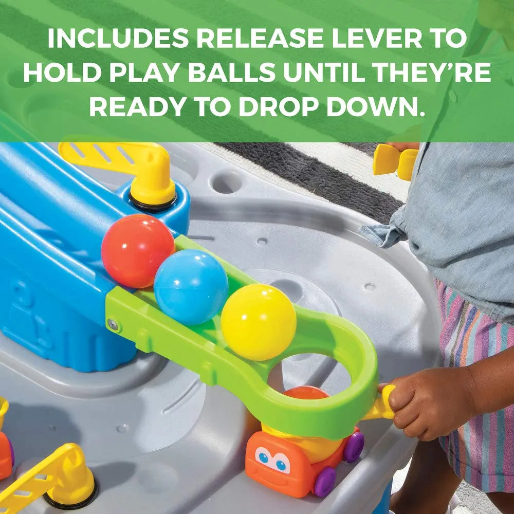 Step2 Ball Buddies Truckin’ & Rollin’ Play Table – Interactive Activity Table for Toddlers Aged 2 to 7 Years | Motor Skill & Imagination Development | USA-Made - Naivri