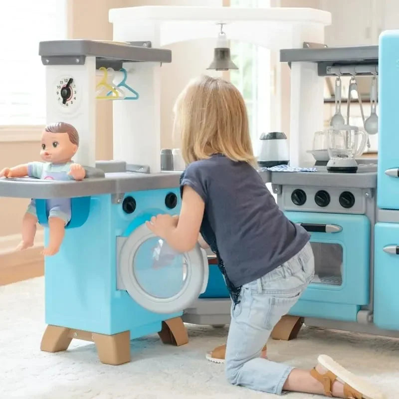 Step2 Cook & Care Corner Kitchen and Nursery – Interactive Role Play Kitchen and Nursery Set for Kids - Naivri