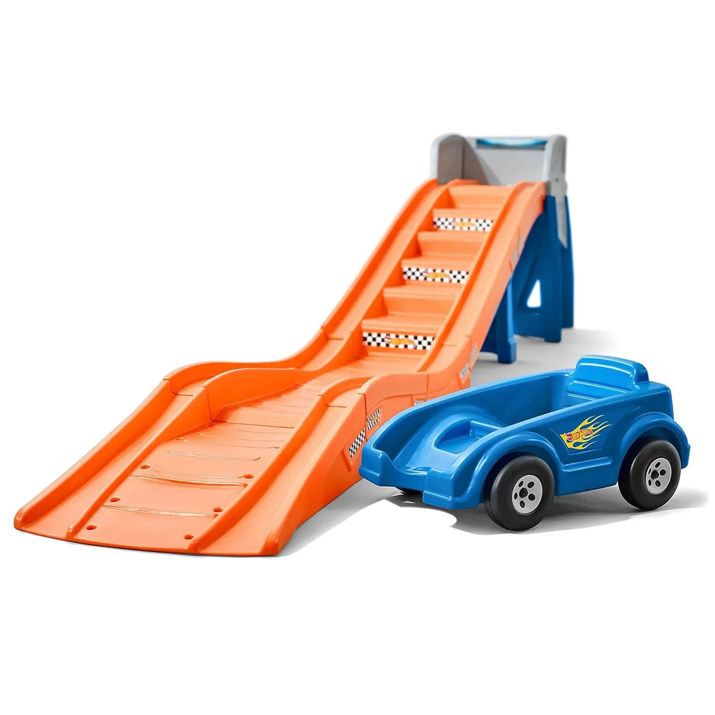 Step2 Extreme Thrill Coaster – Backyard Roller Coaster Ride-On Toy for Kids Ages 3-10 | Durable Outdoor Playset with 14 ft Track & 30-Inch Platform - Naivri
