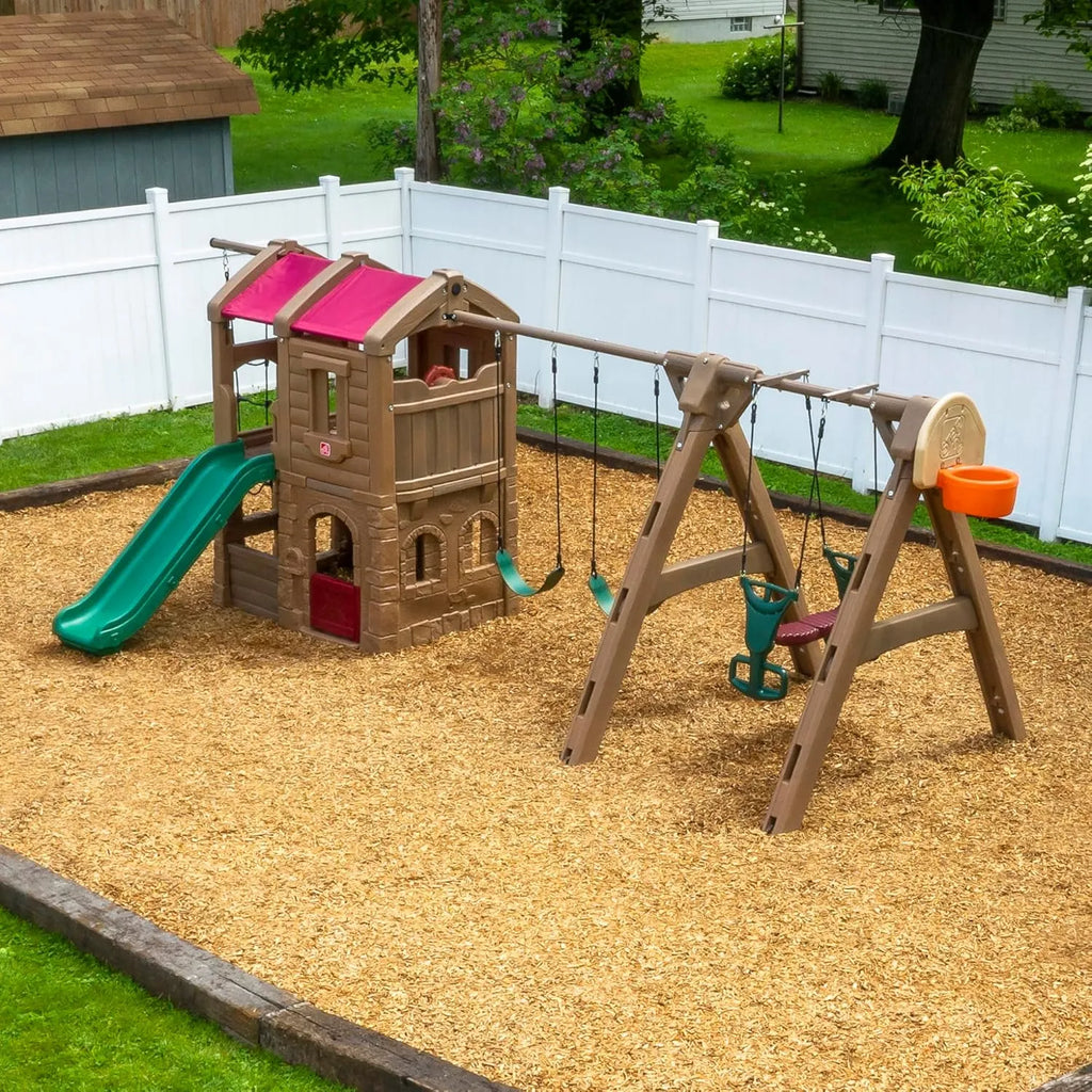 Step2 Naturally Playful Adventure Lodge Play Center With Glider - Naivri