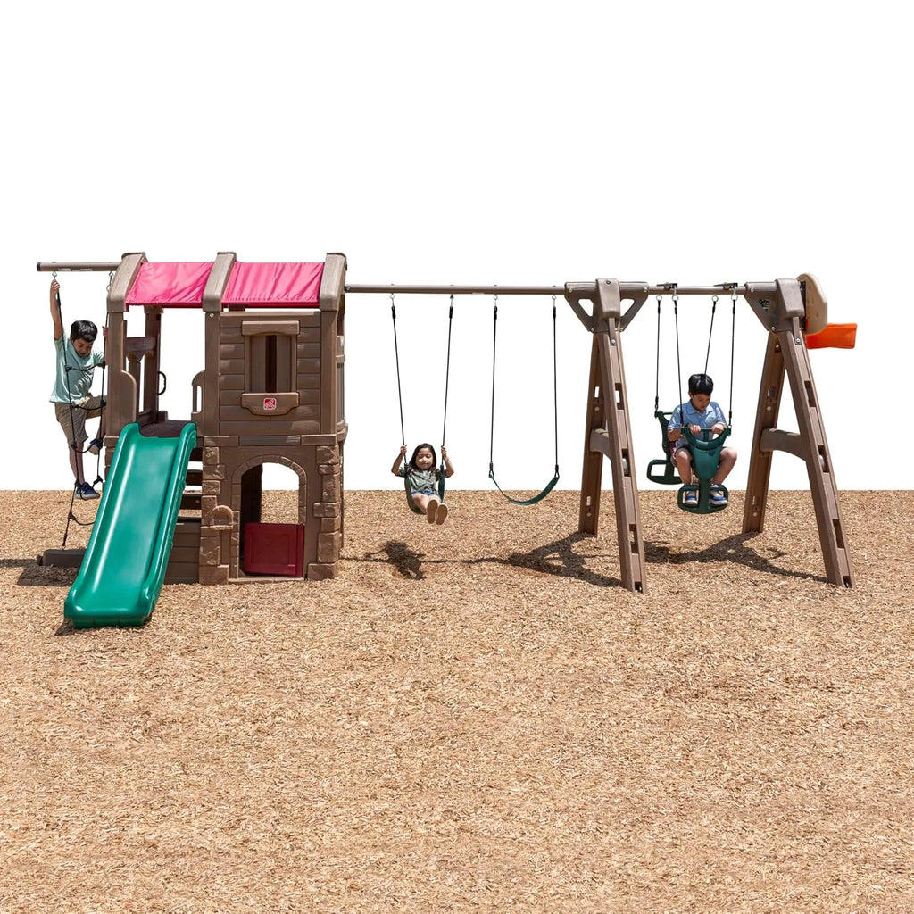 Step2 Naturally Playful Adventure Lodge Play Center With Glider - Naivri