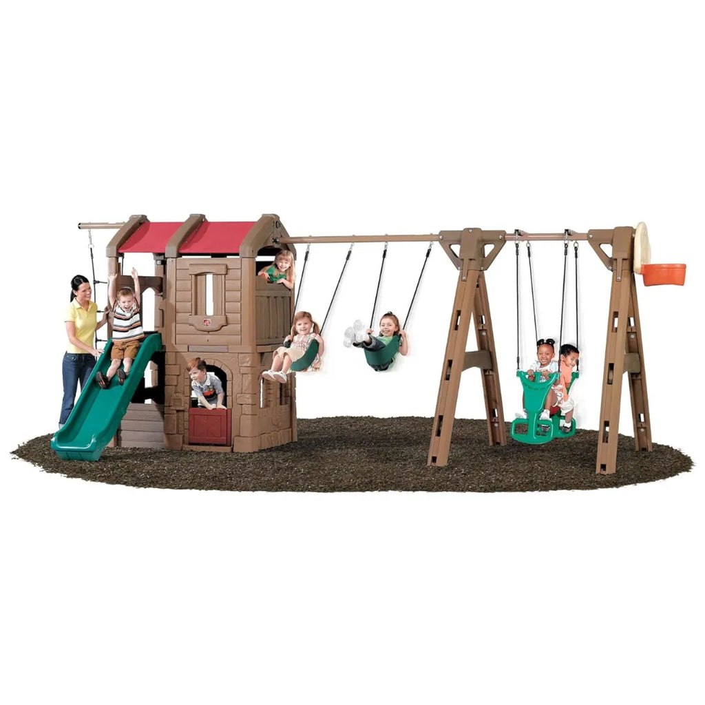 Step2 Naturally Playful Adventure Lodge Play Center With Glider - Naivri