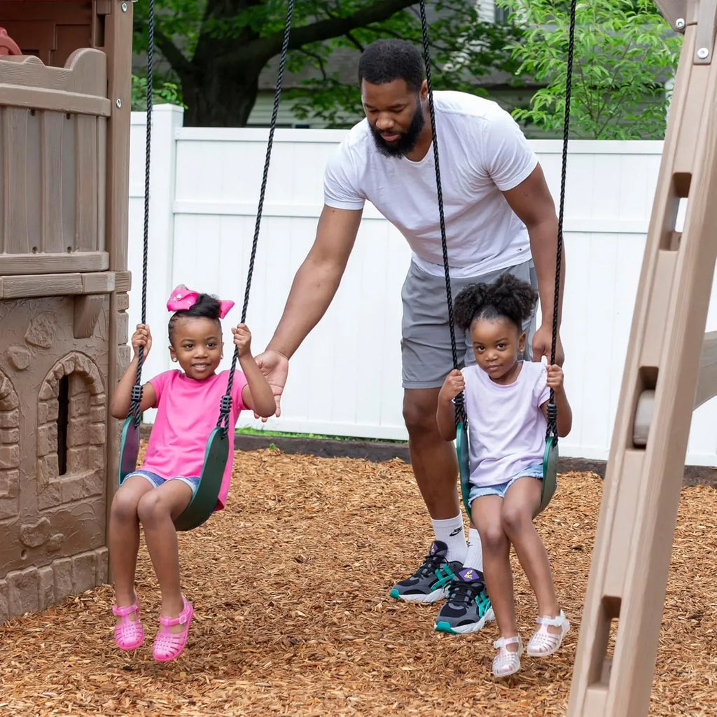 Step2 Naturally Playful Adventure Lodge Play Center With Glider – The Ultimate Outdoor Activity Hub for Kids - Naivri