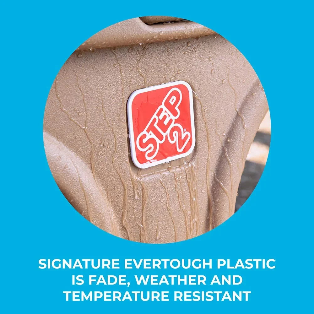 Step2 Naturally Playful Outdoor Playhouse Climber with 5.5 ft Slide & Dual Swing Set for Kids Ages 3-8 | Durable EverTough Backyard Playset - Naivri