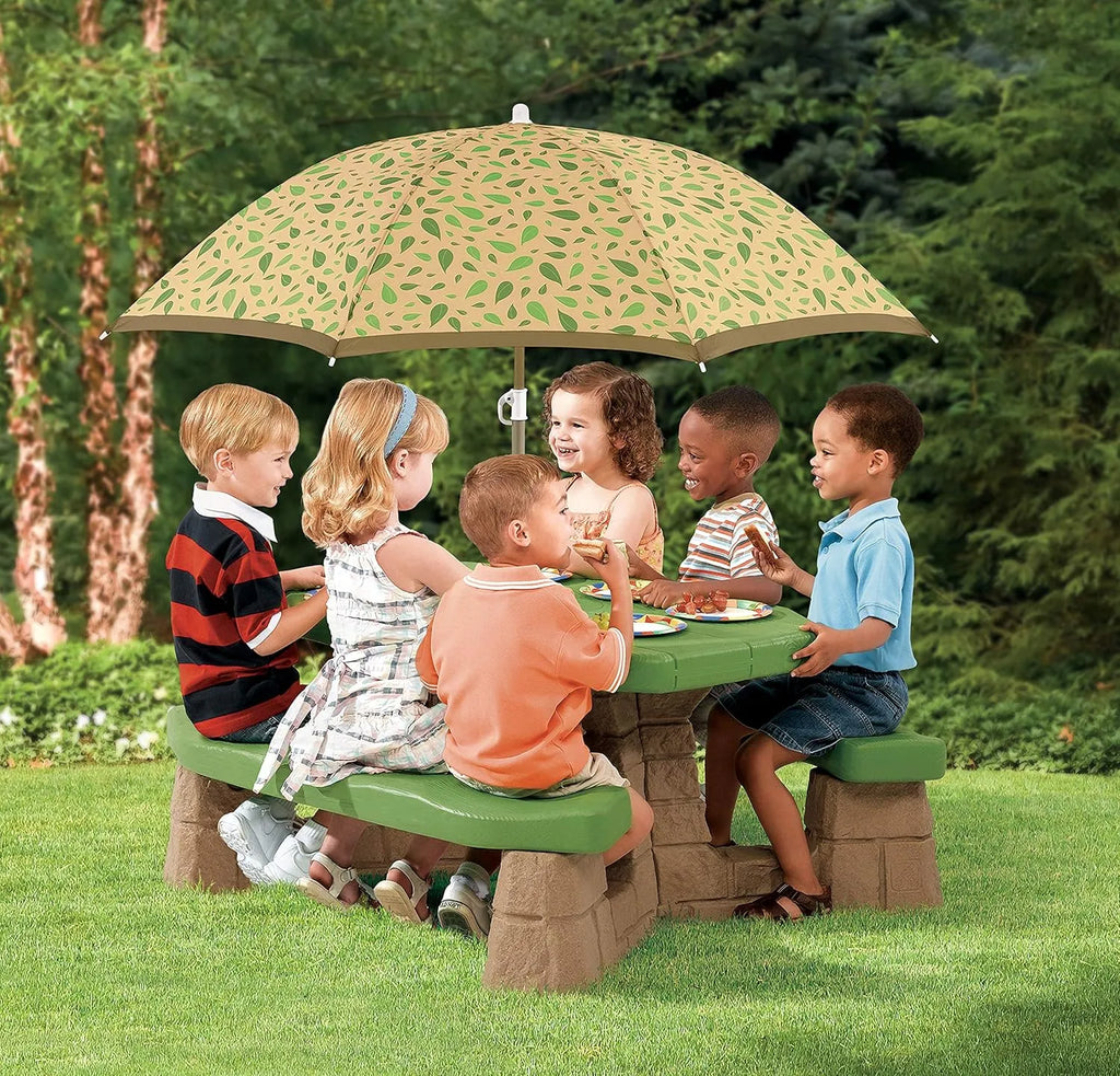 Step2 Naturally Playful Picnic Table With Umbrella - Naivri