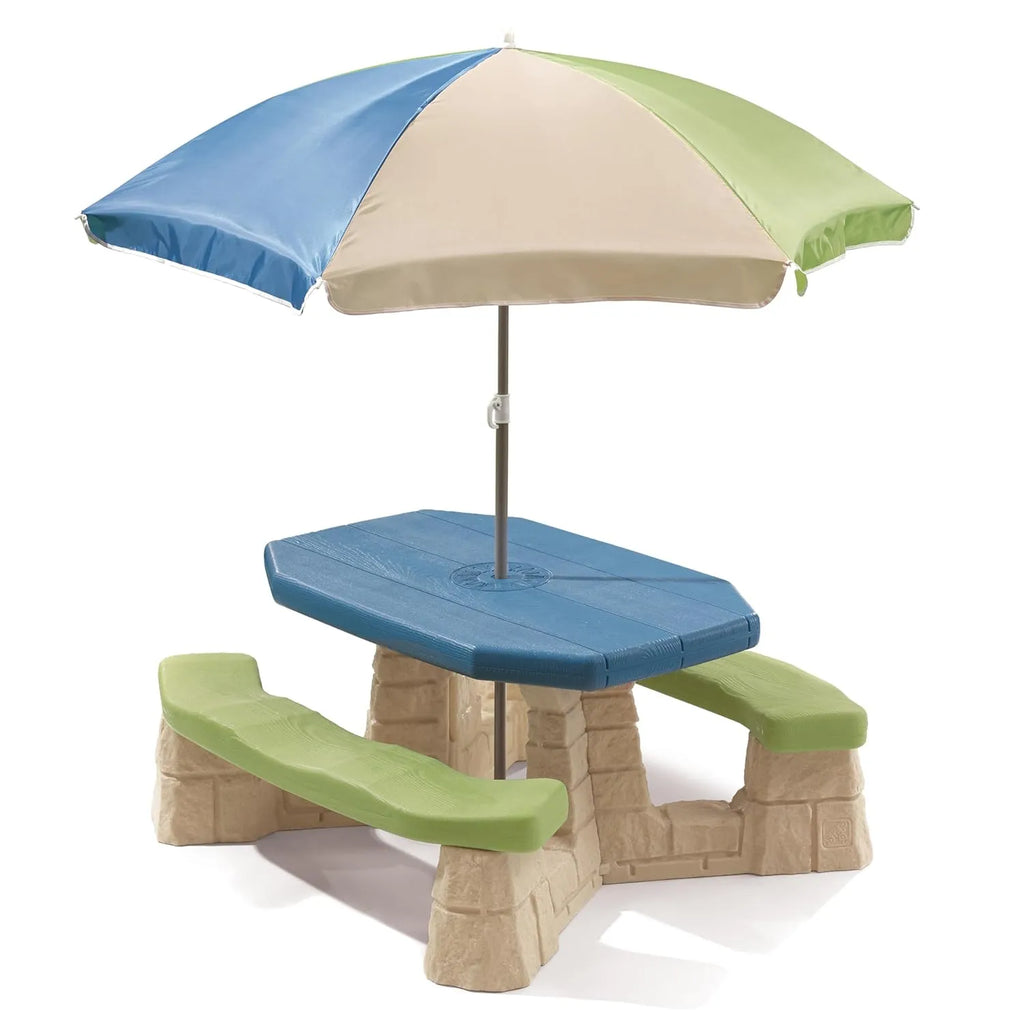 Step2 Naturally Playful Picnic Table With Umbrella - Naivri