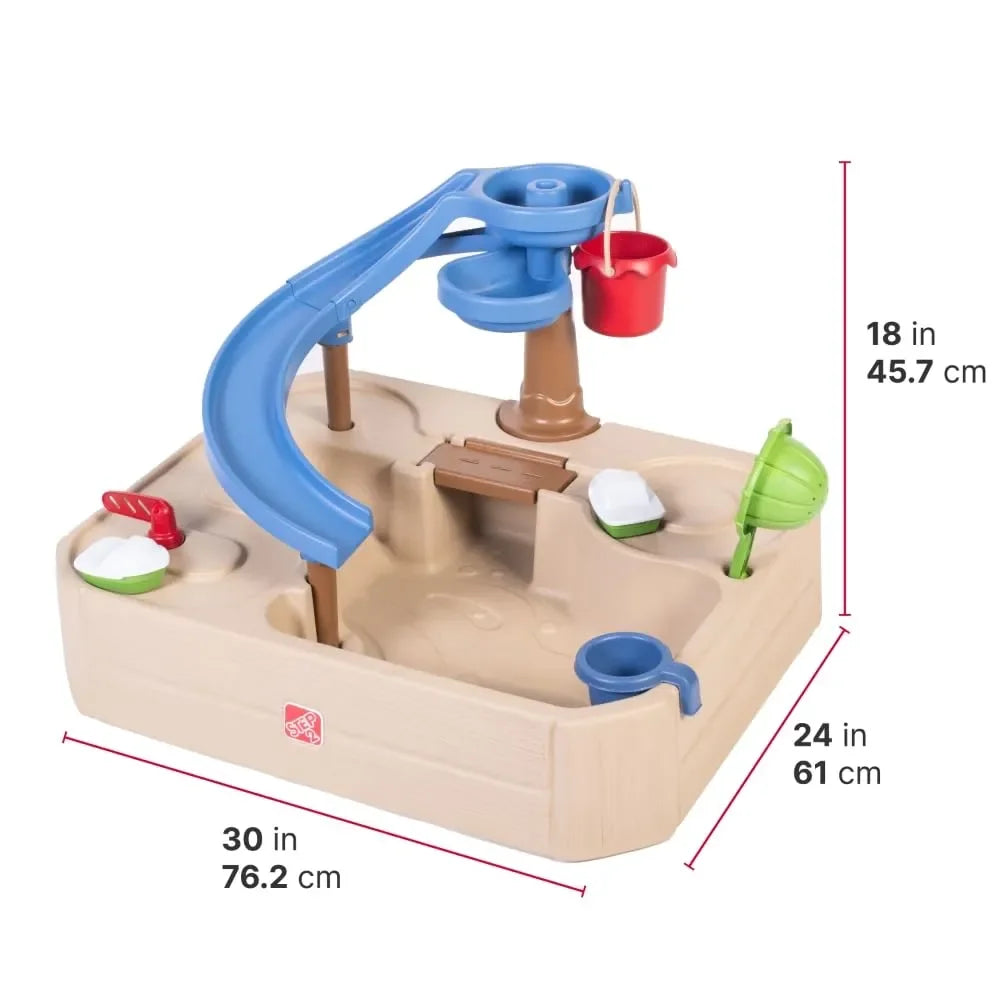 Step2 Naturally Playful Splashway Canal – Interactive Water Playset for Toddlers and Young Kids - Naivri