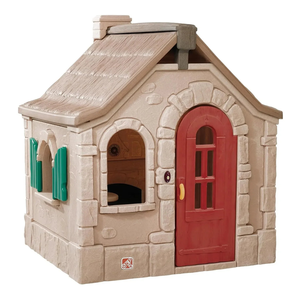 Step2 Naturally Playful StoryBook Cottage – Outdoor Kids Playhouse for Imaginative Play - Naivri