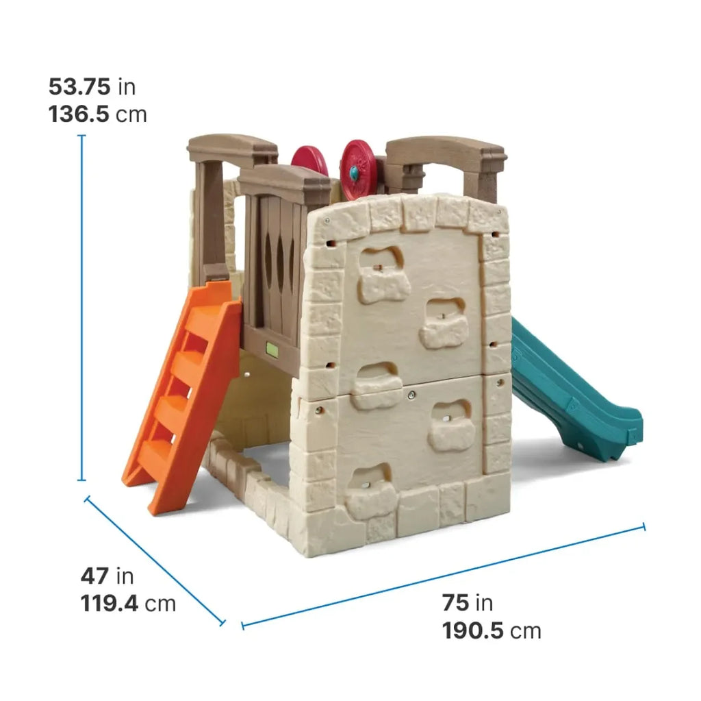 Step2 Naturally Playful Woodland Climber – Outdoor Playset for Toddlers with Slide, Climbing Wall & Sandbox Area - Naivri