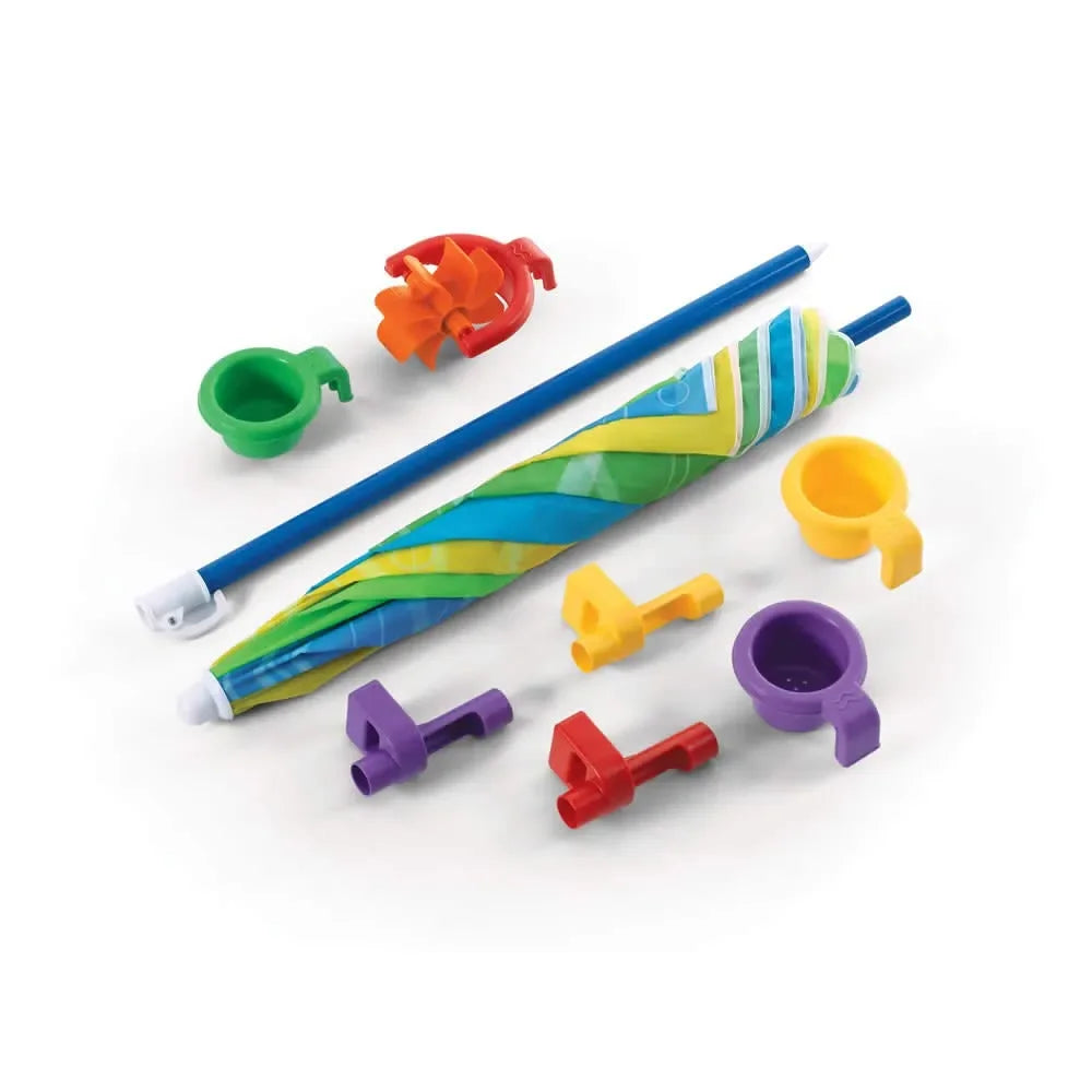 Step2 Play & Shade Pool with Umbrella and Water Play Accessories – Outdoor Sand & Water Activity Pool for Toddlers (Ages 2–7) - Naivri