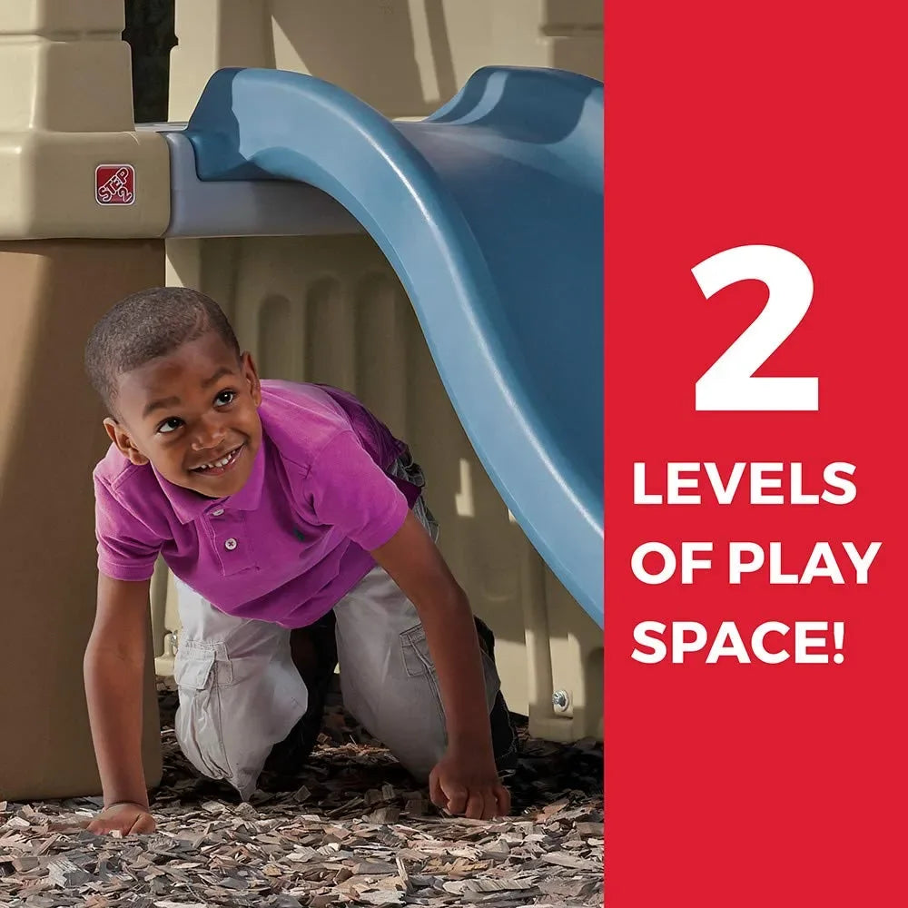 Step2 Play-Up Gym Set – Outdoor Swing Set and Playhouse for Kids - Naivri