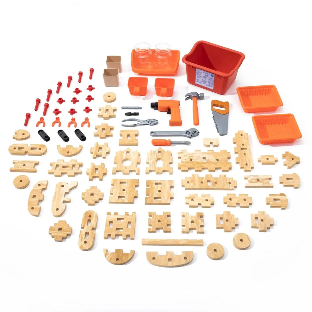 Step2 Pro Play Workshop and Utility Bench – Interactive Kids Workbench for Creative Play and Skill Development - Naivri
