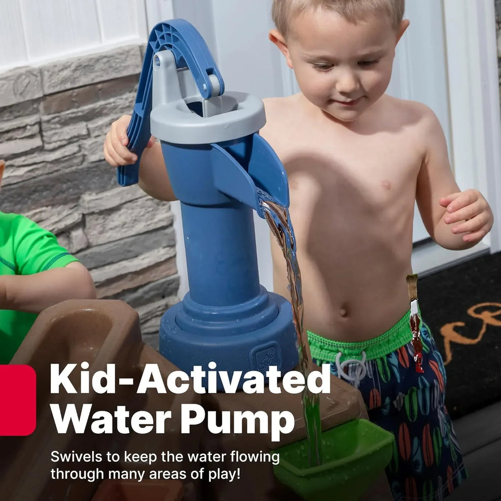 Step2 Pump & Splash Discovery Pond – Durable Outdoor Water Table for Toddlers and Kids | Educational Water Play Toy - Naivri