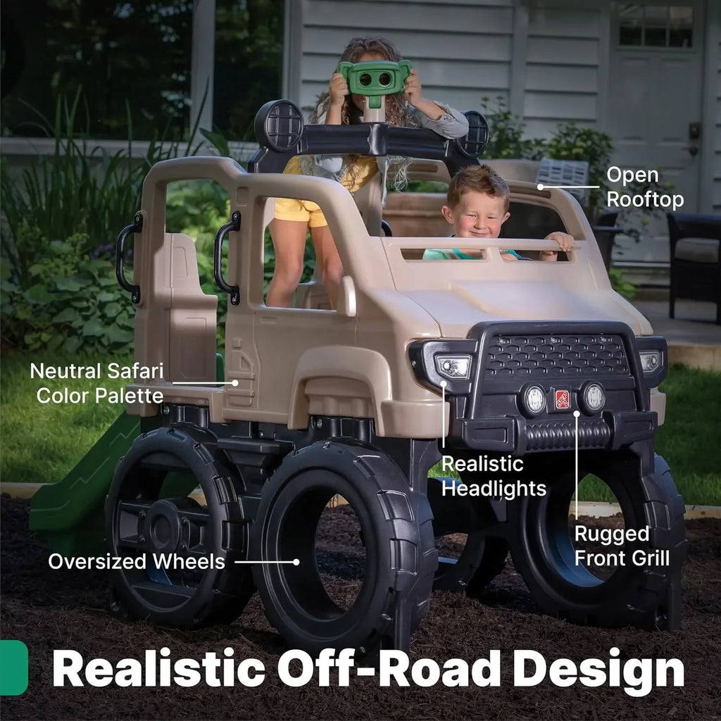 Step2 Safari Truck Climber – Rugged Outdoor & Indoor Playset for Active Kids’ Imaginative Adventure - Naivri