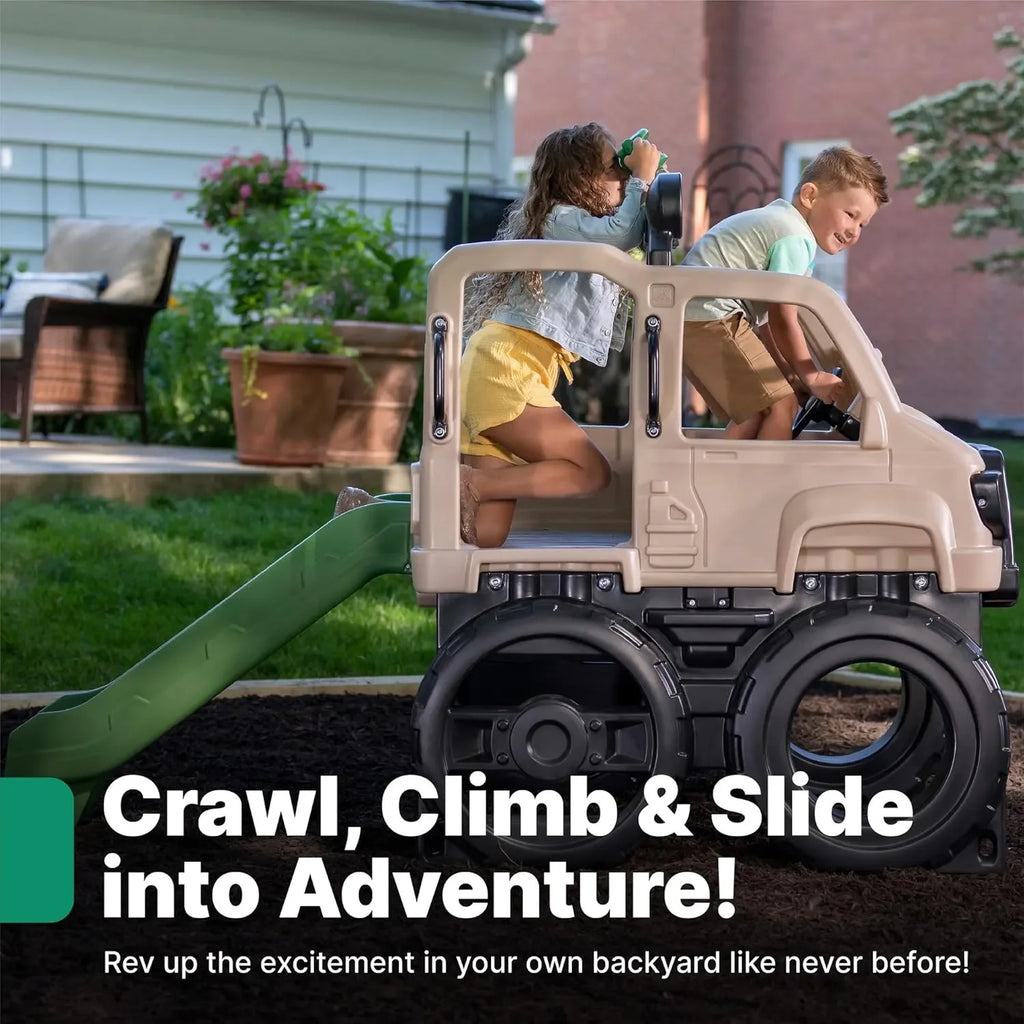 Step2 Safari Truck Climber – Rugged Outdoor & Indoor Playset for Active Kids’ Imaginative Adventure - Naivri