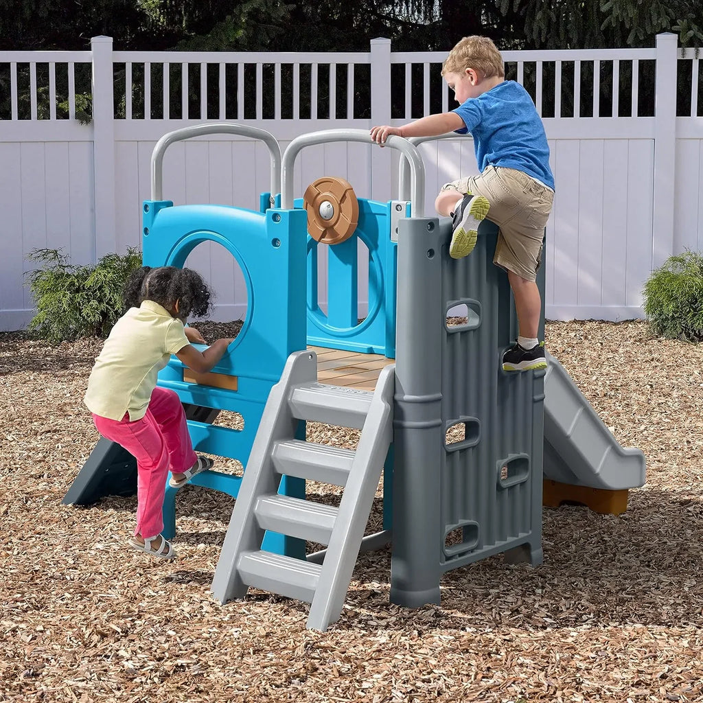 Step2 Scout & Slide Climber – Durable Outdoor Playset for Active Kids' Imaginative Adventures - Naivri