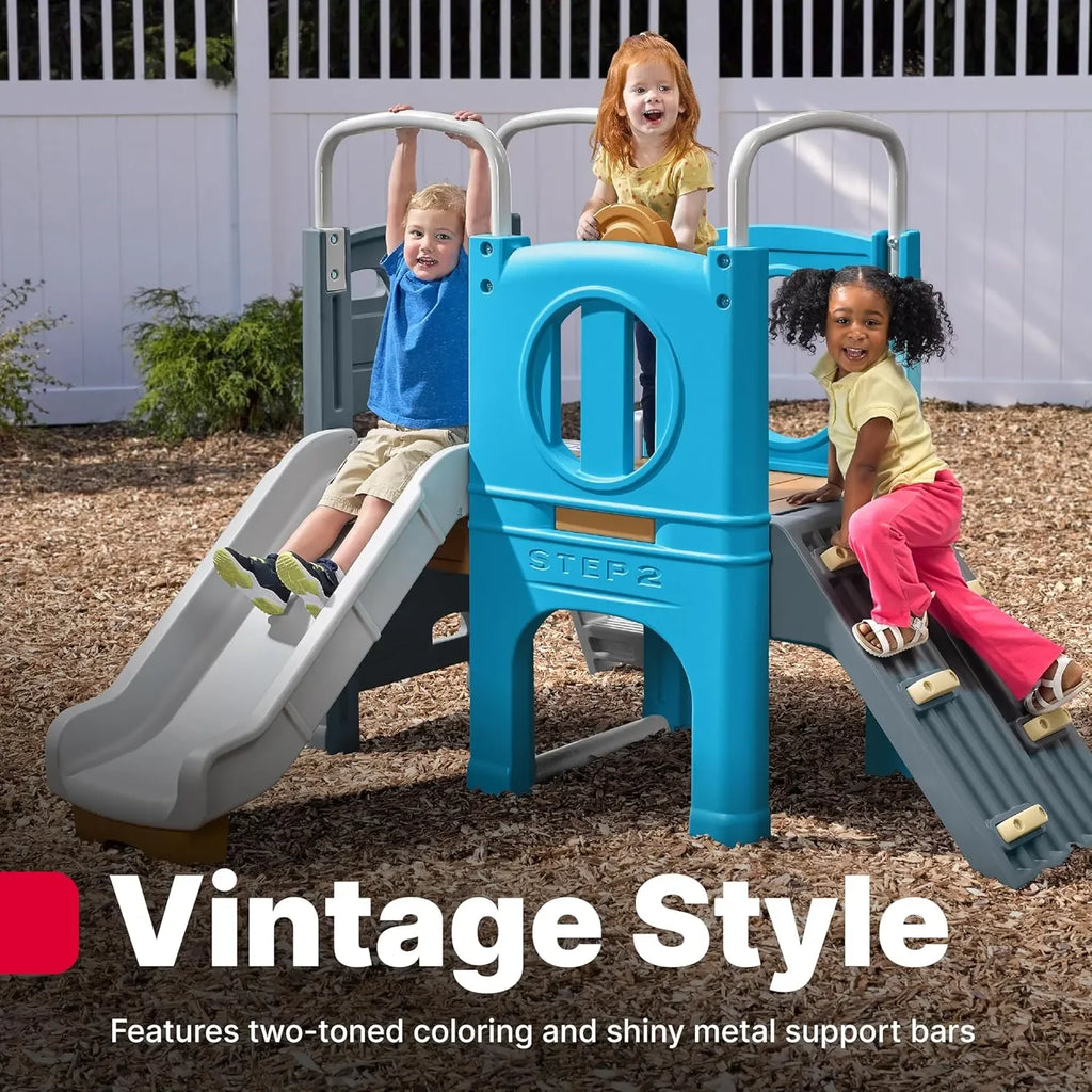 Step2 Scout & Slide Climber – Durable Outdoor Playset for Active Kids' Imaginative Adventures - Naivri