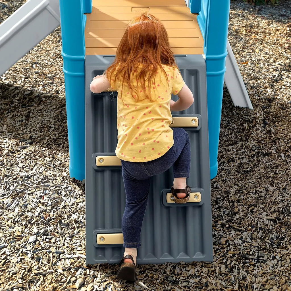 Step2 Scout & Slide Climber – Durable Outdoor Playset for Active Kids' Imaginative Adventures - Naivri