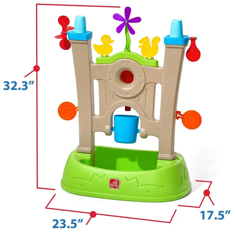 Step2 Waterpark Arcade – Backyard Water Table with Targets, Blaster & Spill Bucket for Kids Ages 3–8 | Outdoor Skill-Building Water Play Set - Naivri