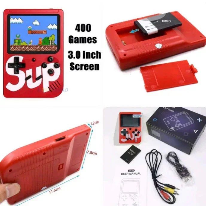 Sup Game Box - 400 Retro Games | 3” HD Screen - Naivri