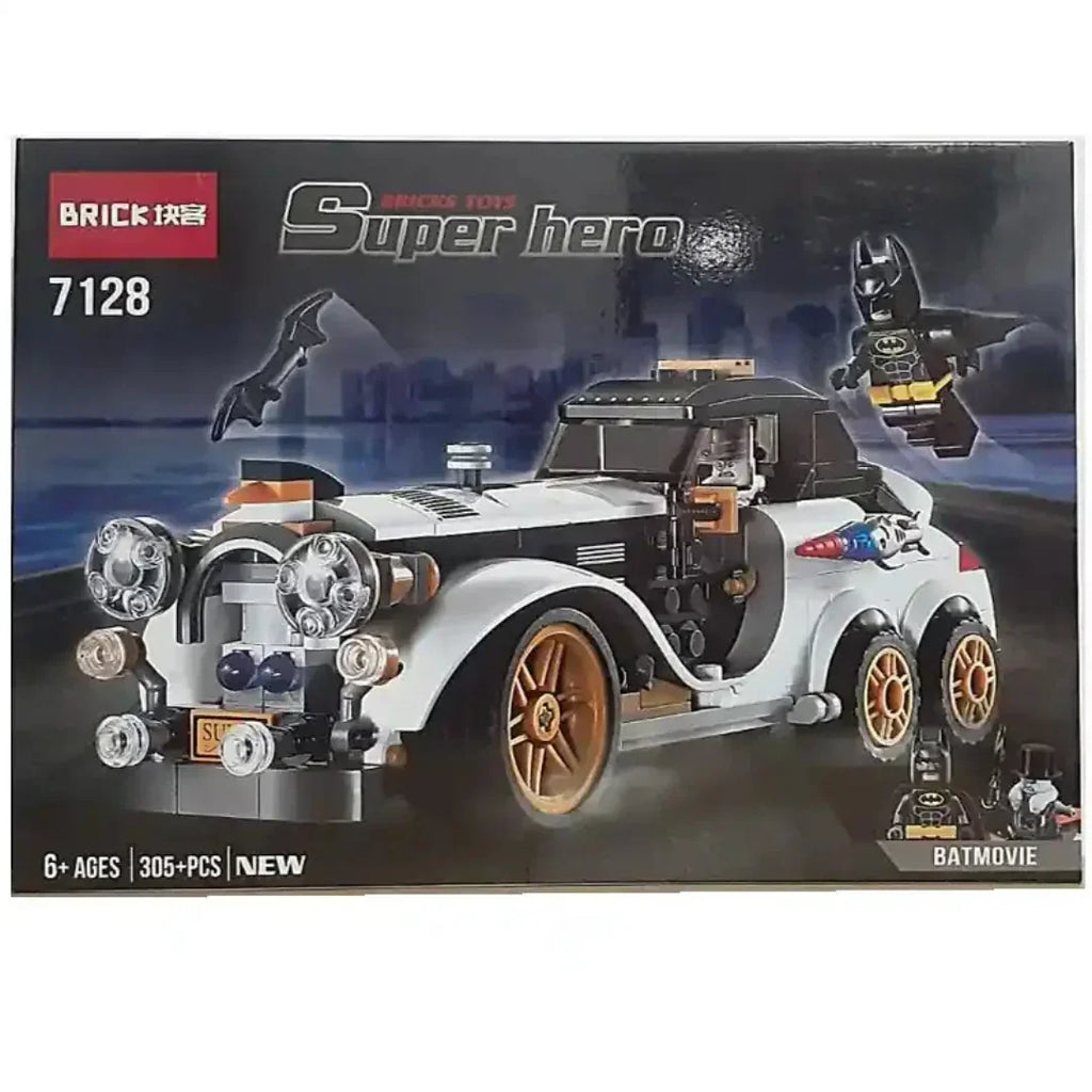 Super Hero Batman Building Blocks Set – 305 Pcs Construction Toy Compatible with Major Brick Brands | Architect Bricks Ref. 7128 | For Kids Ages 6+ - Naivri