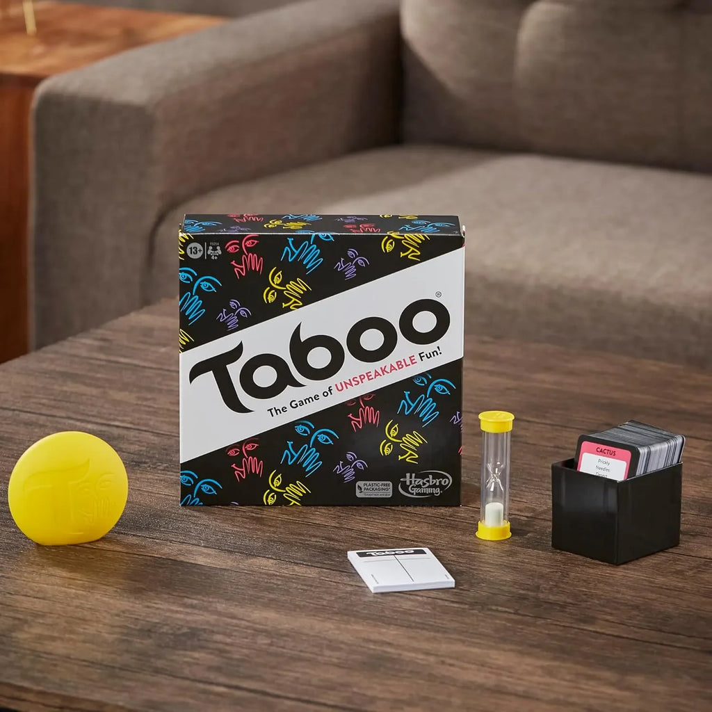 Taboo – Word Guessing Party Game for Teens & Adults | 212 Cards, 848 Words, Hilarious Fast-Paced Fun - Naivri
