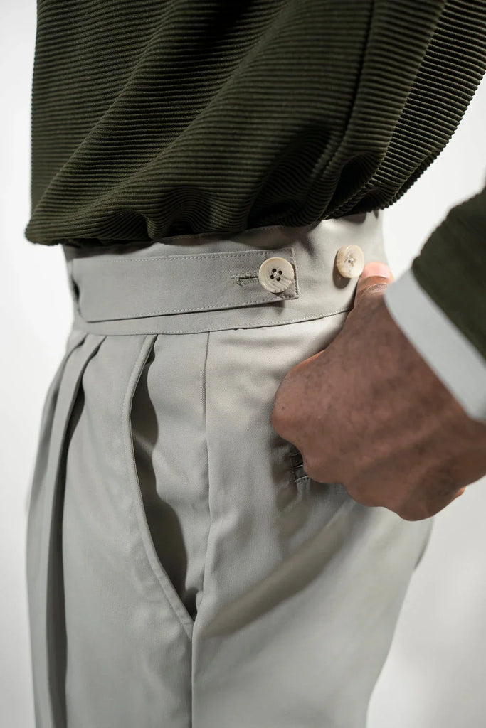 Tailored High Waist Adjustable Trousers - Naivri