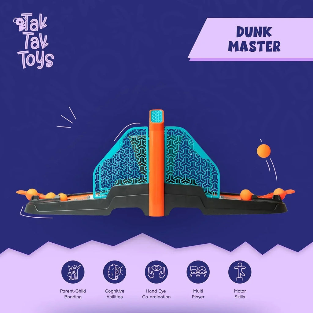 Tak Tak Toys Dunk Master – 1v1 Basketball Game for Kids | Indoor & Outdoor Toy (Age 3+) - Naivri