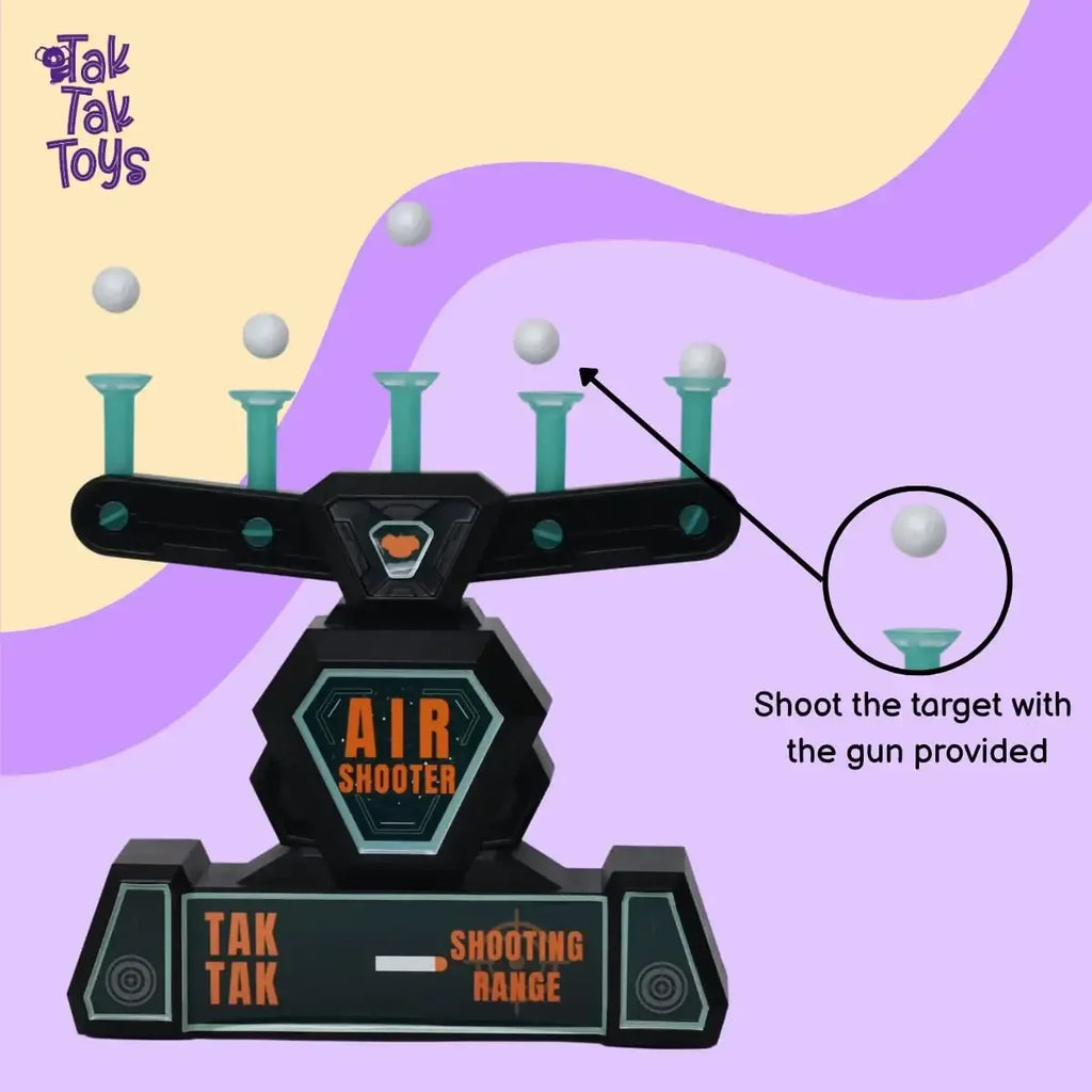 Tak Tak Toys Hover Target Shooter Game with Space Blaster | Floating Ball Shooting Toy for Kids | Indoor & Outdoor Fun | Age 8Y+ - Naivri