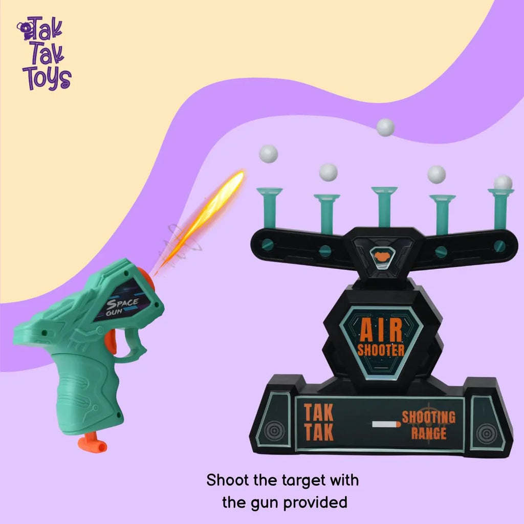 Tak Tak Toys Hover Target Shooter Game with Space Blaster | Floating Ball Shooting Toy for Kids | Indoor & Outdoor Fun | Age 8Y+ - Naivri