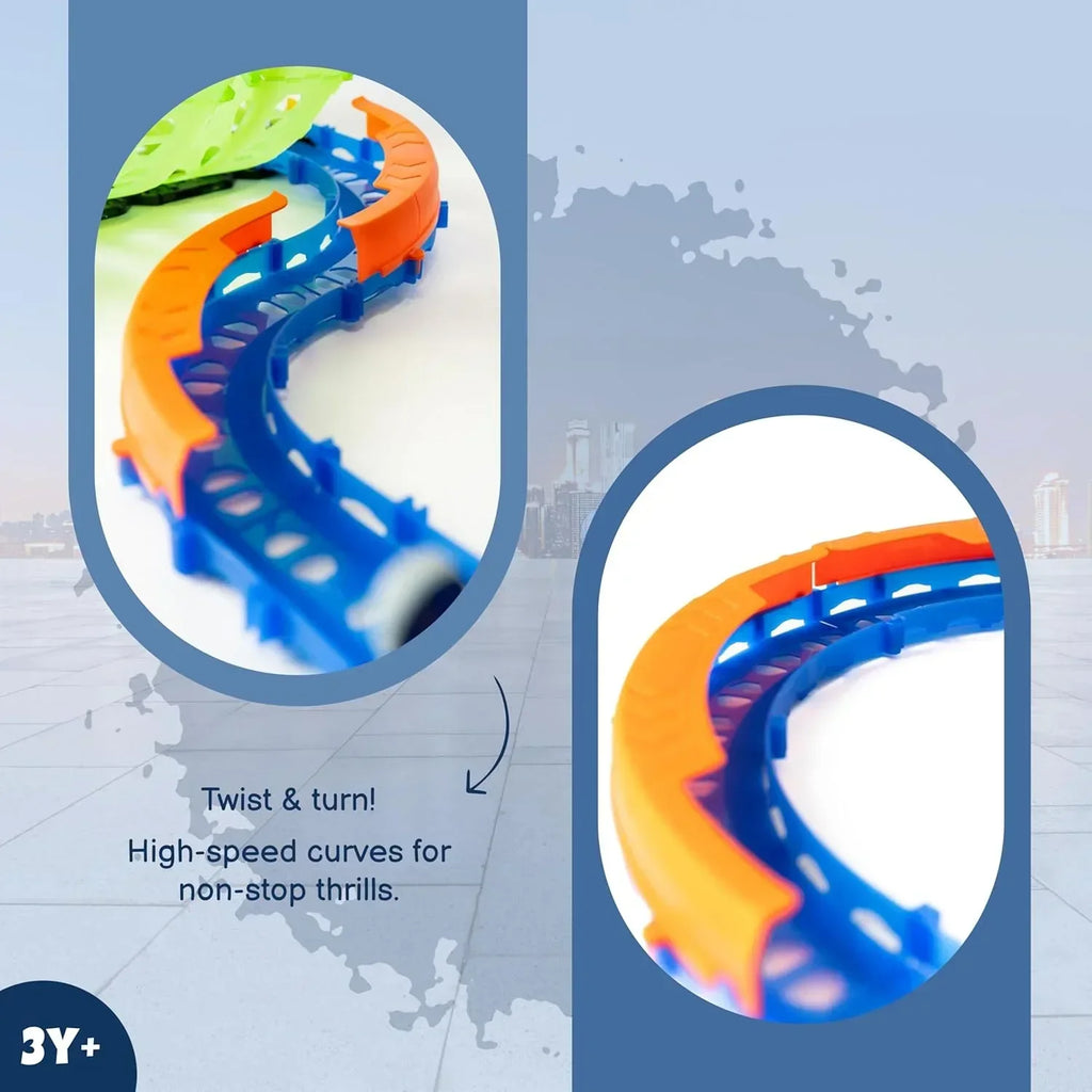 Tak Tak Toys Lightspeed Glow Track Set – Buildable Racing Toy at Naivri - Naivri