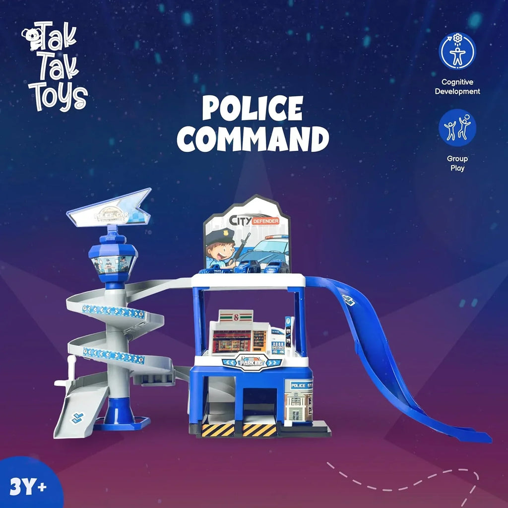 Tak Tak Toys Police Command Parking Lot Set – Action Toy at Naivri - Naivri