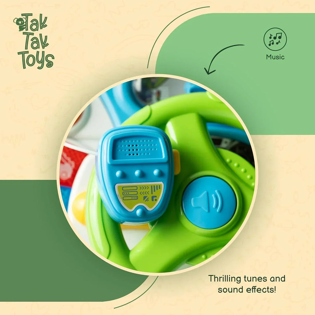Tak Tak Toys Tiny Racer | Driving Simulator for Kids with Gears, Modes & Sounds - Naivri