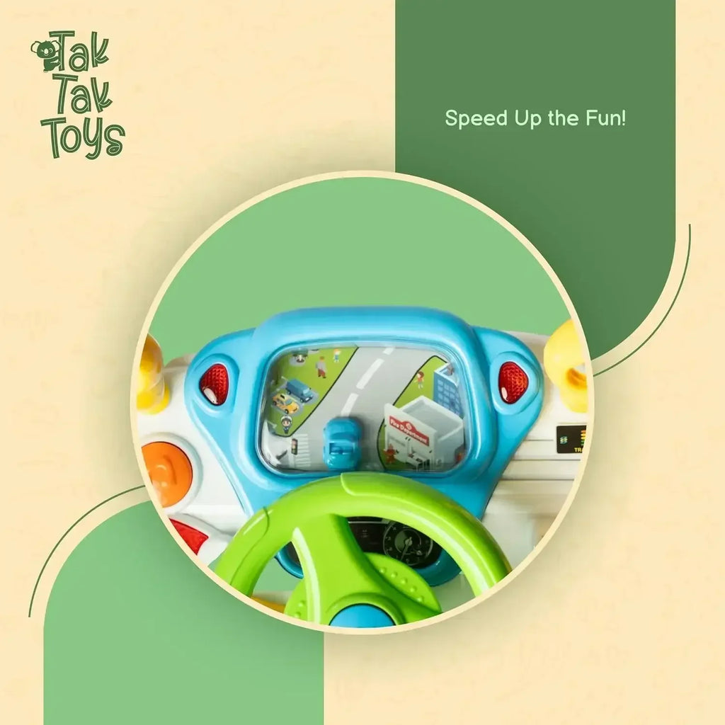 Tak Tak Toys Tiny Racer | Driving Simulator for Kids with Gears, Modes & Sounds - Naivri