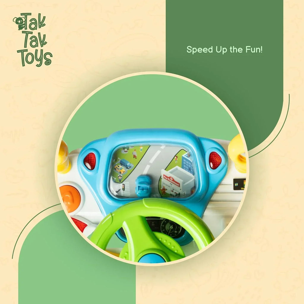Tak Tak Toys Tiny Racer | Driving Simulator for Kids with Gears, Modes & Sounds - Naivri