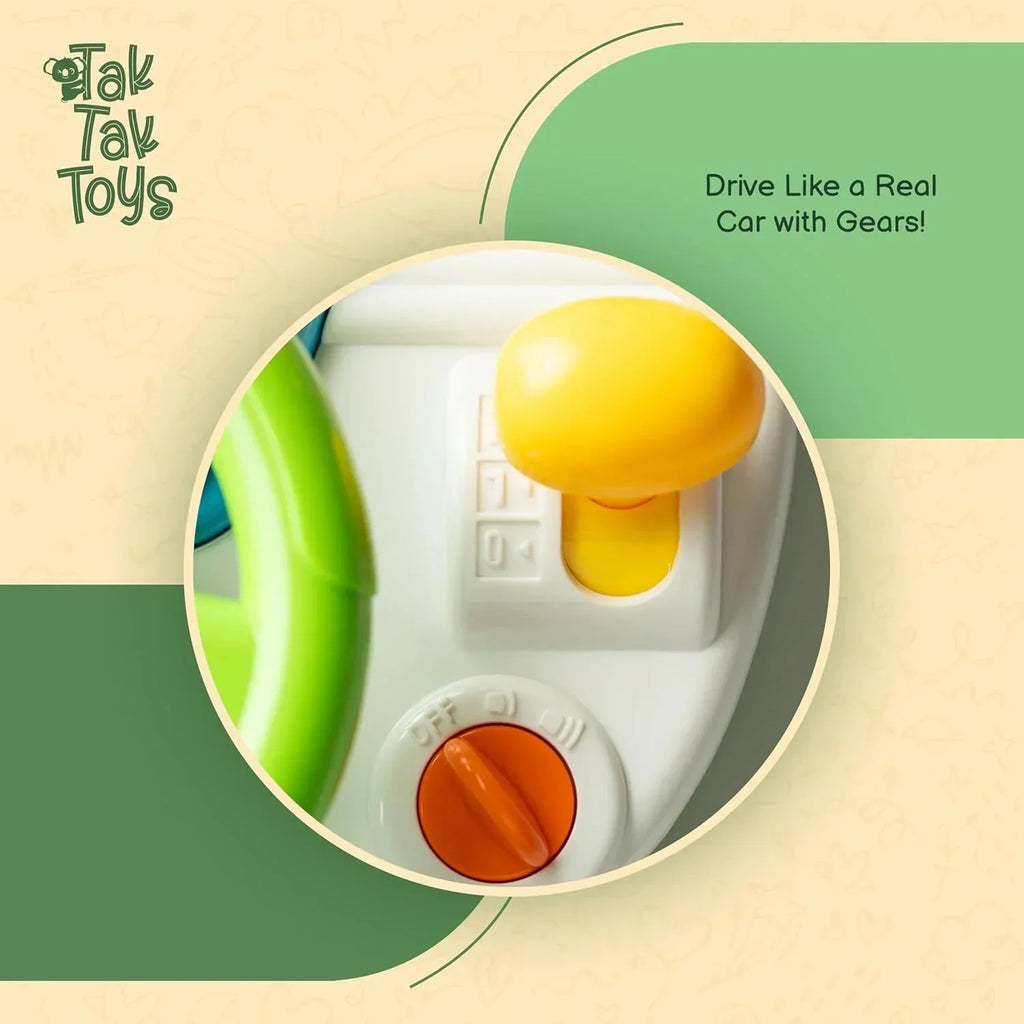 Tak Tak Toys Tiny Racer | Driving Simulator for Kids with Gears, Modes & Sounds - Naivri