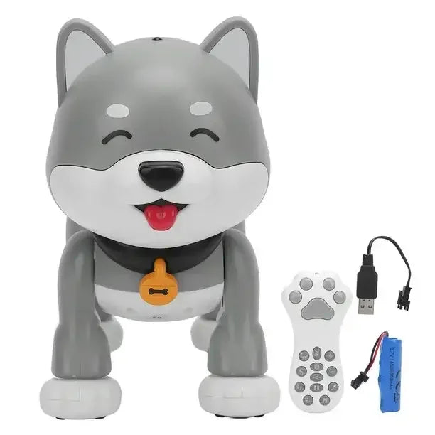 TechPaws Smart Husky Robot Dog – Remote Control, Dancing & Singing Interactive Toy for Kids - Naivri