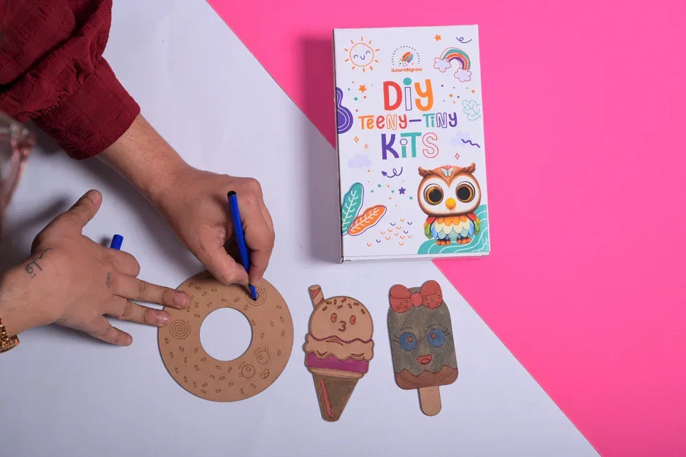 Teeny Tiny DIY Dessert Craft Kit – Paint & Decorate Sweet Treat Shapes | iLearnNGrow - Naivri