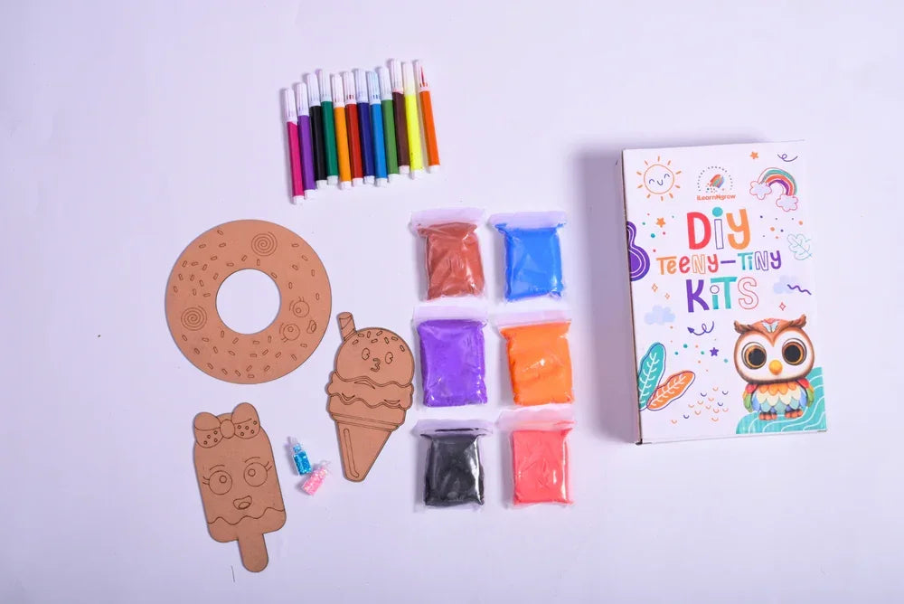 Teeny Tiny DIY Dessert Craft Kit – Paint & Decorate Sweet Treat Shapes | iLearnNGrow - Naivri